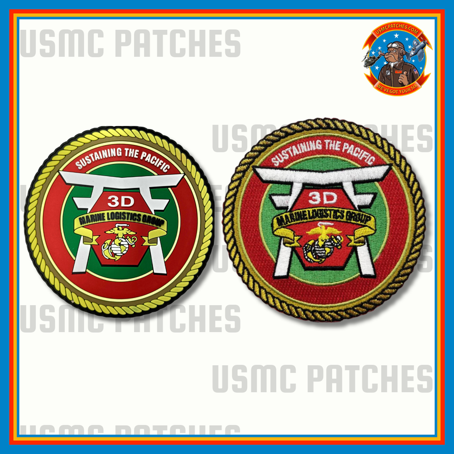 Officially Licensed USMC 3rd MLG Marine Logistics Group Patch
