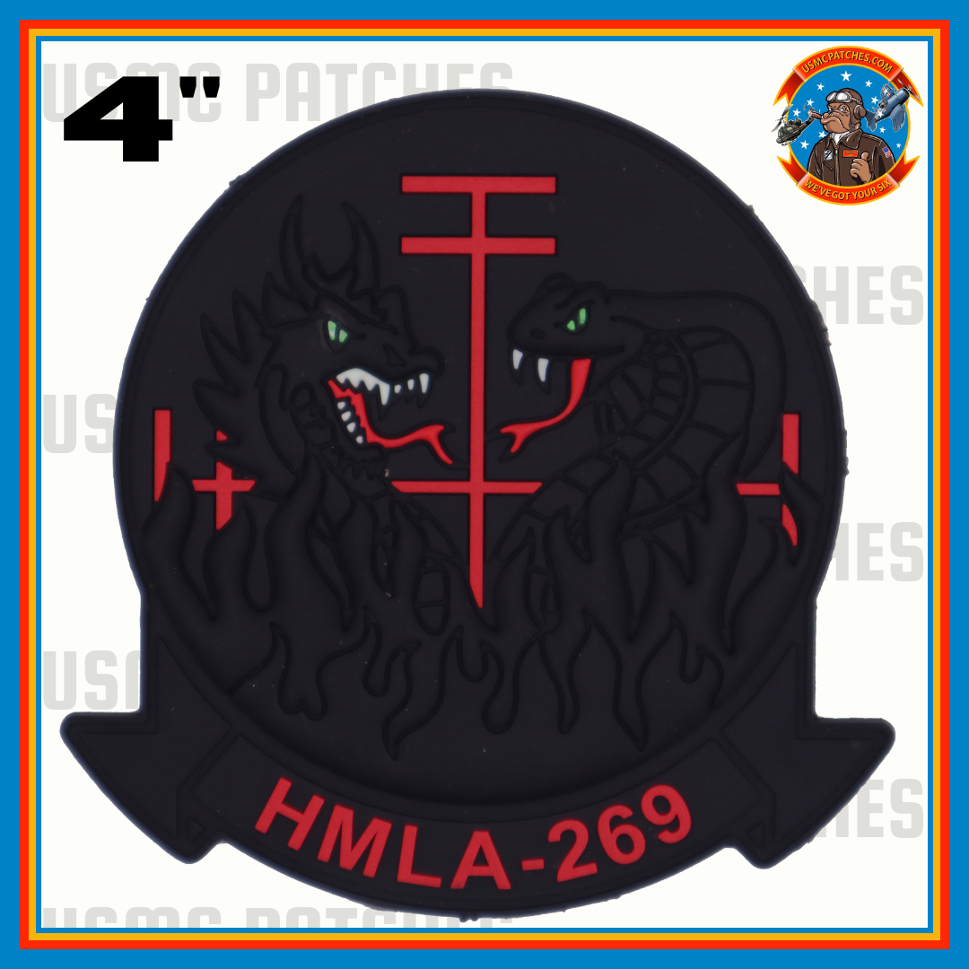 Officially Licensed HMLA-269 Gunrunners PVC Squadron Patches