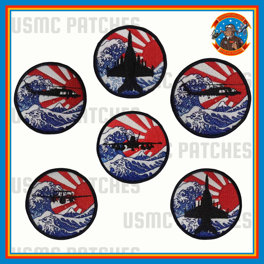 Great Wave Japan Aircraft Shoulder Patches