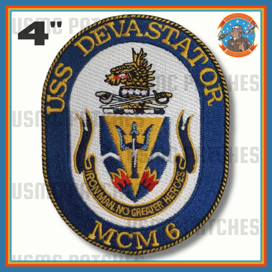 Officially Licensed US Navy USS Devastator MCM-6 Patch