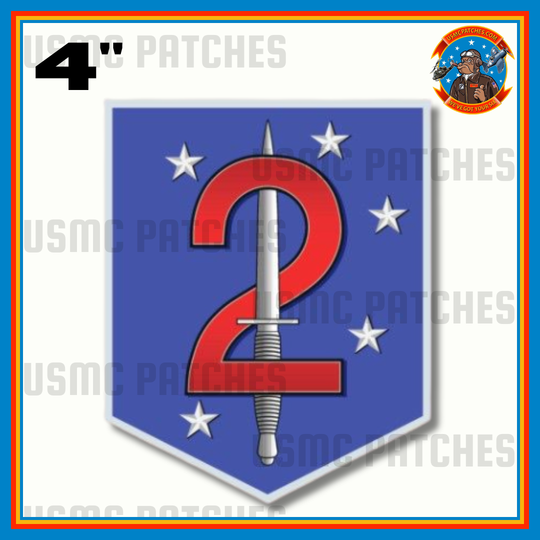 Officially Licensed USMC 2nd Marine Raider Battalion Sticker