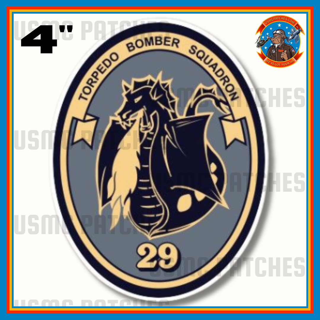 Officially Licensed US Navy VS-29 Dragofires Squadron Sticker