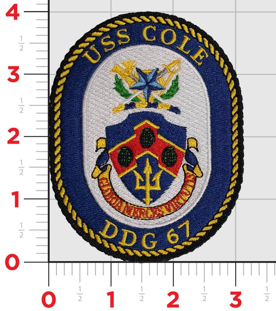 Officially Licensed USS Cole DDG-67 Patch
