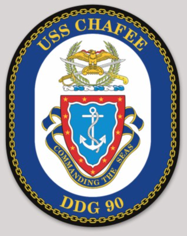 Officially Licensed US Navy DDG-90 USS Chafee Sticker