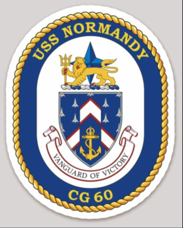 Officially Licensed US Navy USS Normandy CG-60 Sticker