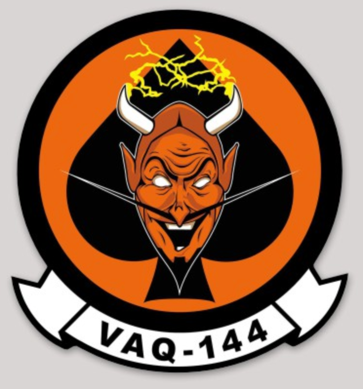 Officially Licensed VAQ-144 Main Battery Squadron Sticker