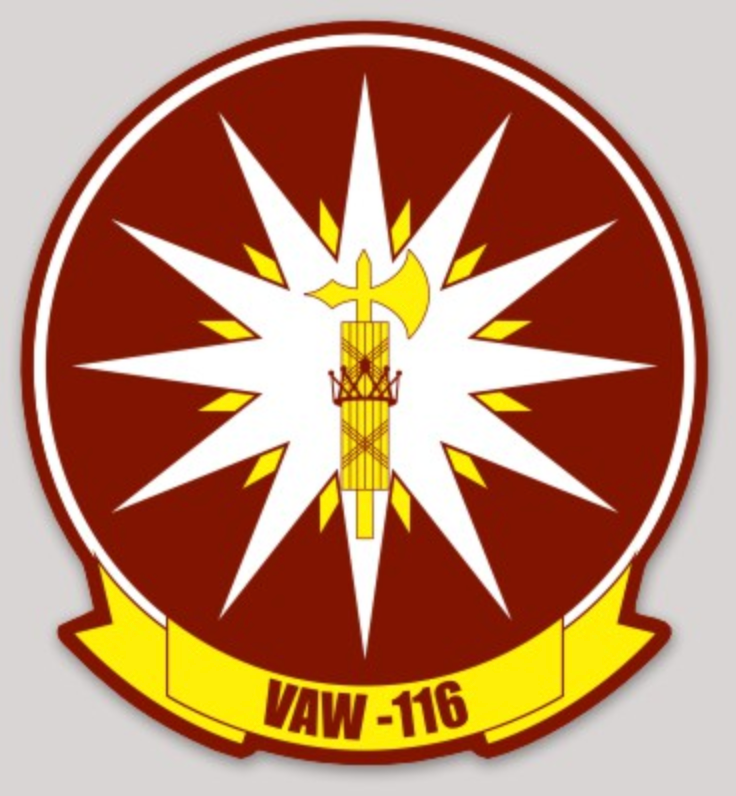Officially Licensed US Navy VAW-116 Sun Kings Squadron Sticker