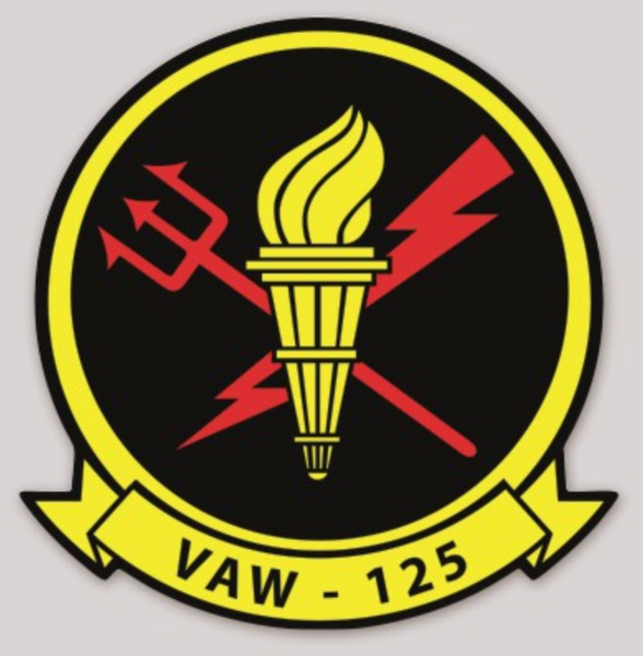 Officially Licensed VAW-125 Tigertails Squadron Sticker