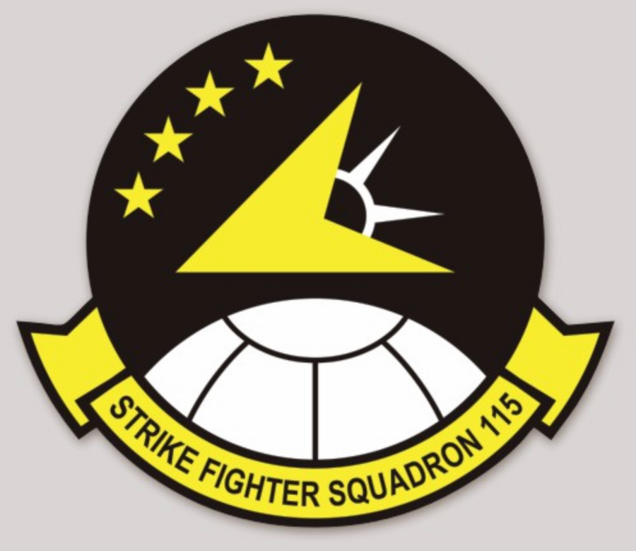 Officially Licensed US Navy VFA-115 Eagles Squadron Sticker