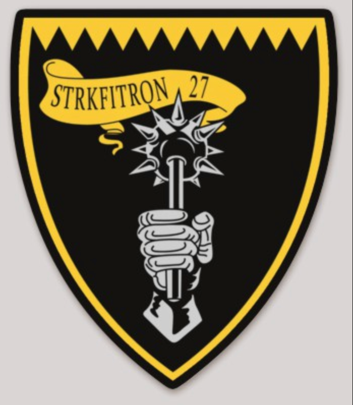 Officially Licensed US Navy VFA-27 Royal Maces Squadron Sticker