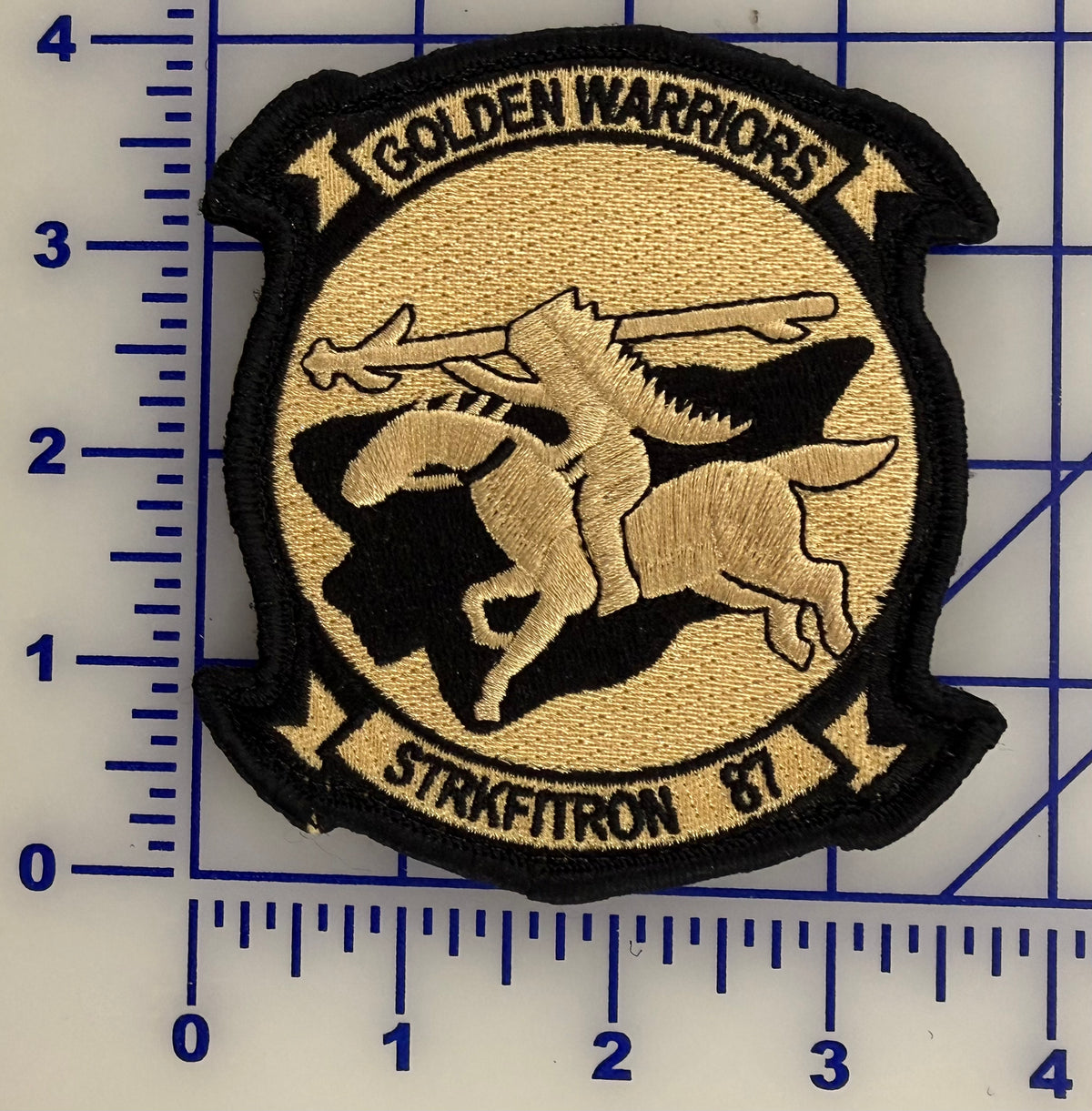 Officially Licensed US Navy VFA-87 Golden Warriors Squadron Patches