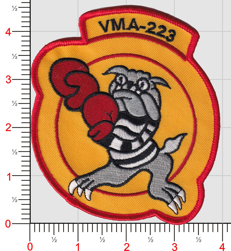 Officially Licensed USMC VMA-223 Bulldogs Original Design Patch
