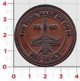 Official VMFA-232 Red Devils Leather Patch