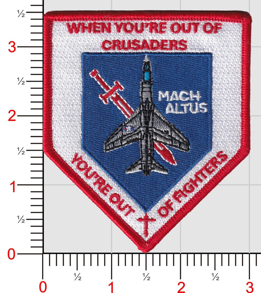 Official VMFA-122 Crusaders When You're out of Crusaders, You're out of Fighters Shoulder Patch