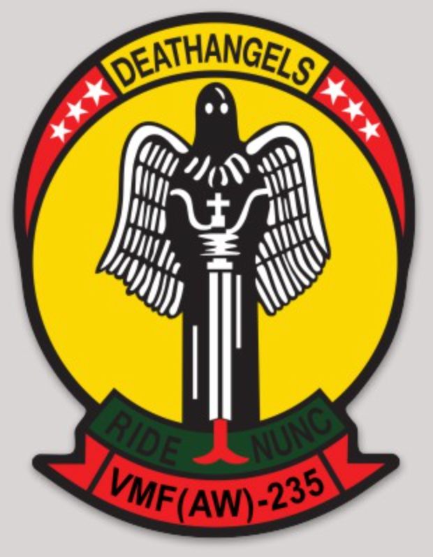 Officially Licensed USMC VMF(AW)-235 DeathAngels Sticker