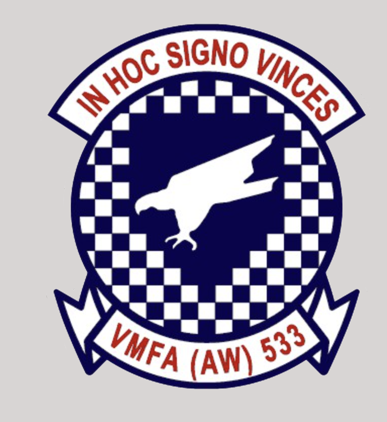Officially Licensed USMC VMFA(AW)-533 Hawks Sticker