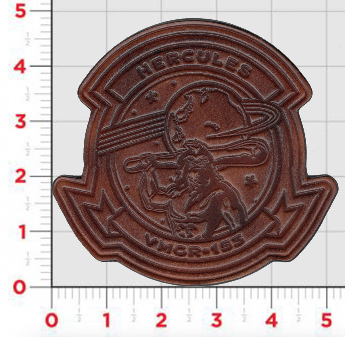 Officially Licensed USMC VMGR-153 Hercules Leather Patches