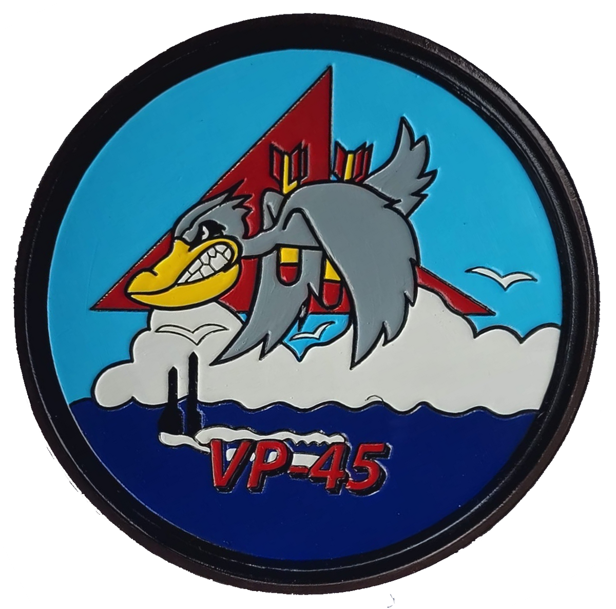 Officially Licensed US Navy VP-45 Pelicans Leather Patch