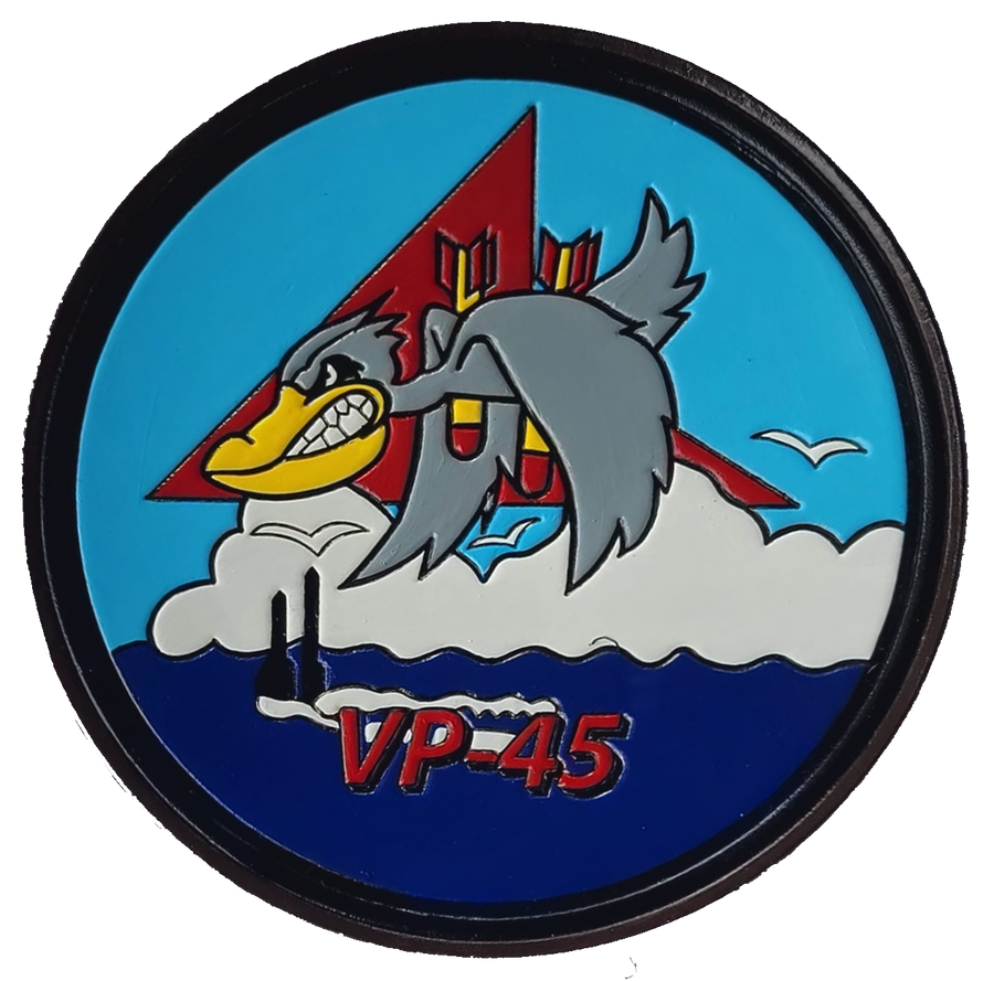 Officially Licensed US Navy VP-45 Pelicans Leather Patch
