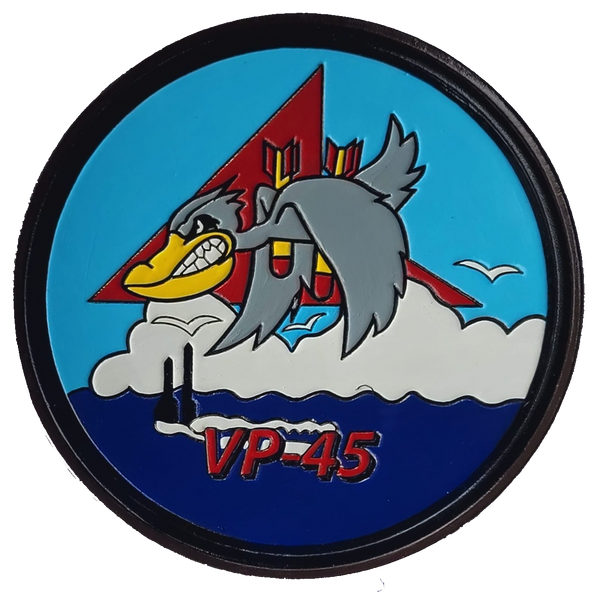 Officially Licensed US Navy VP-45 Pelicans Leather Patch