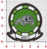 Officially Licensed US Navy HSC-7 Dusty Dogs Squadron Leather Patch
