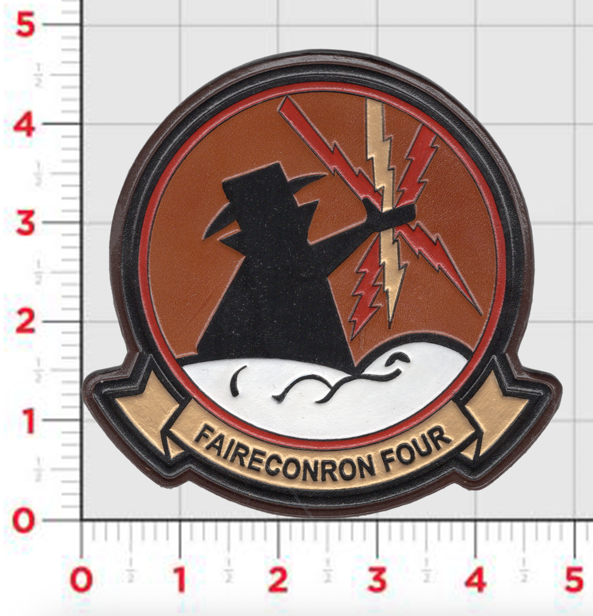 Officially Licensed US Navy VQ-4 Shadows Leather Patch