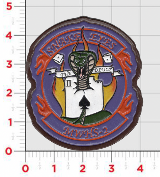 Officially Licensed MWHS-2 Snake Eyes Leather Squadron Patch