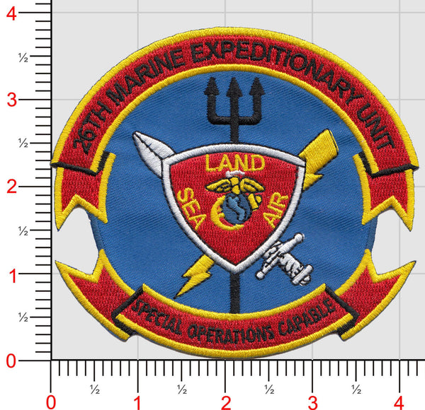 Officially Licensed 26th MEU SPECIAL Ops Capable Patches