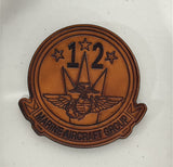 Officially Licensed USMC MAG-12 Leather Patch