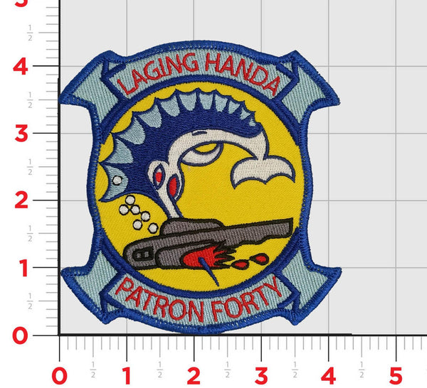 Officially Licensed US Navy VP-40 Fighting Marlins Squadron Patch