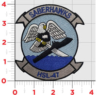 Officially Licensed HSL-47 Saberhawks squadron patch