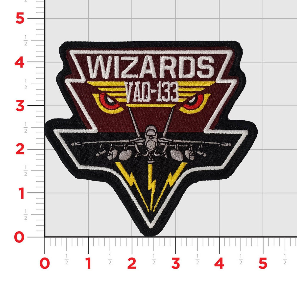 Official VAQ-133 Wizards EA-18G Jacket Patch