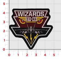 Official VAQ-133 Wizards EA-18G Jacket Patch