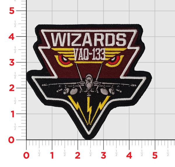 Official VAQ-133 Wizards EA-18G Jacket Patch