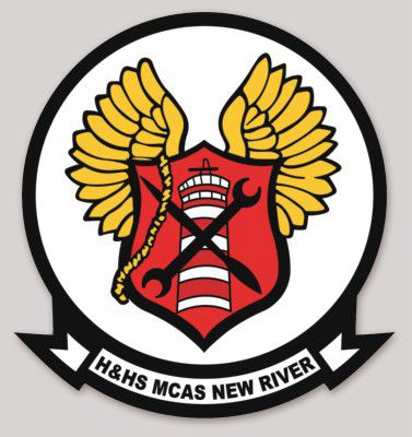 Officially Licensed USMC H&HS MCAS New River Sticker