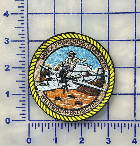 Save A Rhino Ride A Hawkeye Wild West WestPac 2024 Shoulder Patch