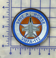 Official VMFA-112 Cowboys F/A-18 Leather Shoulder Patch