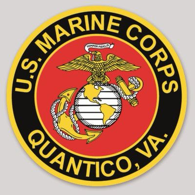 Officially Licensed USMC Quantico VA Sticker