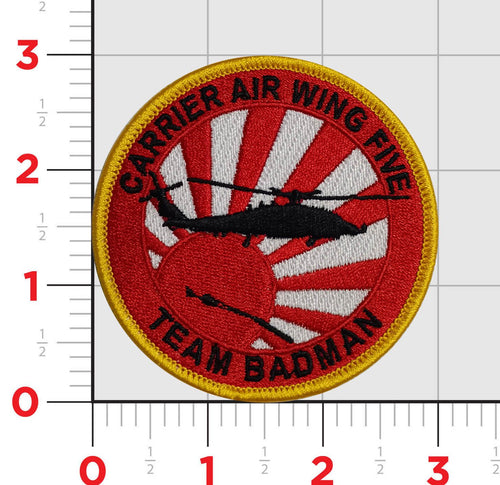 Carrier Air Wing Five Team BadMan Shoulder Patches