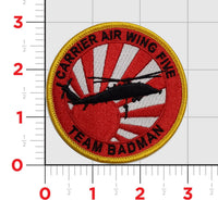Carrier Air Wing Five Team BadMan Shoulder Patches