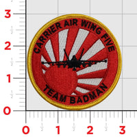 Carrier Air Wing Five Team BadMan Shoulder Patches