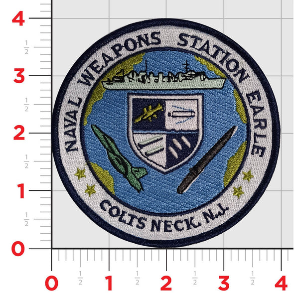 Officially Licensed US Navy Naval Weapons Station Earle Patch
