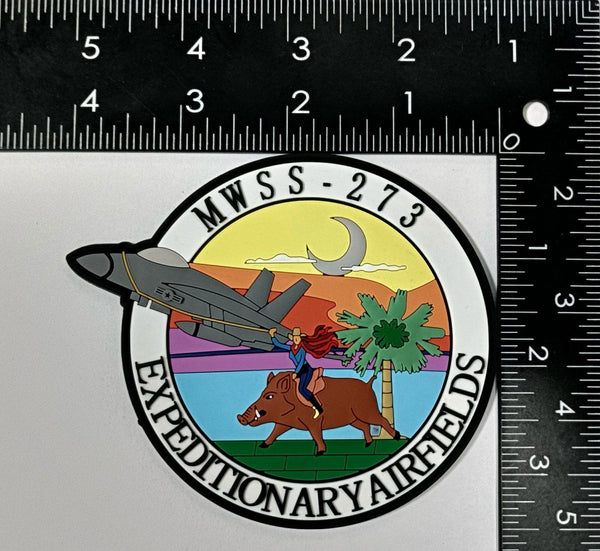 Official MWSS-273 Sweathogs Expeditionary Airfields PVC Patch