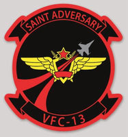 Officially Licensed US Navy VFC-13 Saint Adversary Squadron Sticker