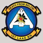 Officially Licensed USMC 1st LAAD Low Altitude Air Defense Squadron Sticker