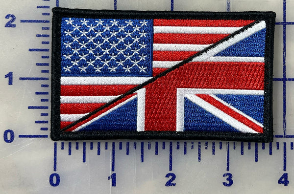 Old Glory US Flag with Union Jack Patch