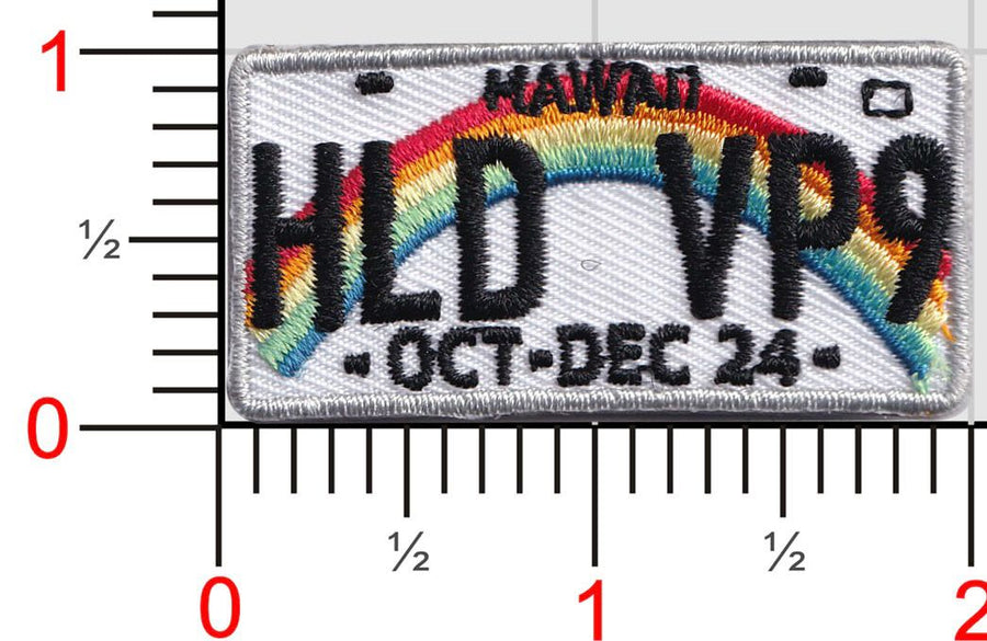 Official VP-9 License Plate Tab Patch