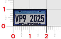 Official VP-9 License Plate Tab Patch