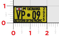 Official VP-9 License Plate Tab Patch