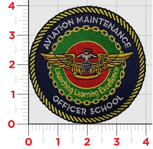 Officially Licensed US Navy Aviation Maintenance Officer School Patch